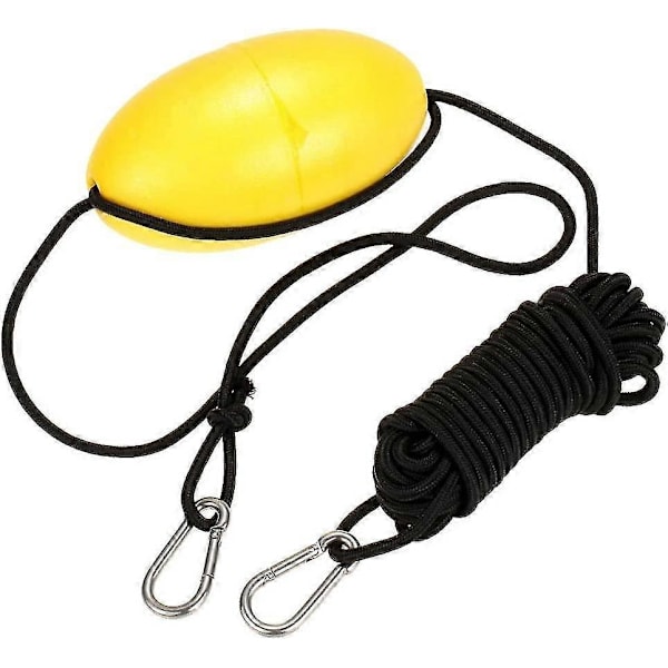 1 stk. Kajak Drift Ankerline 9,1 m/30 ft Lang Nylon Reb Rustfrit Stål Klips Kajak Tilbehør Zekai
