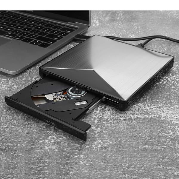 Extern DVD-enhet i aluminiumlegering USB3.0 stationär bärbar USB-gränssnitt