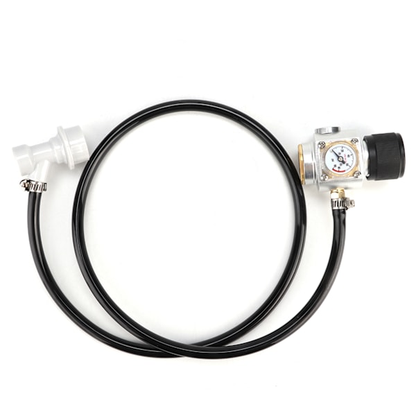 0-90PSI CO2 minigassregulator 5/16 tommers gassledningsenhet trykkmåler Kulelås tilbehørssett