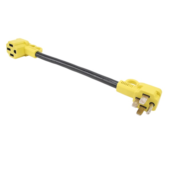 50A RV-lader strømledningadapter 14‑50P hann til 14‑50P hunn fleksibel ledningspluggkontakt for yacht campingvogn