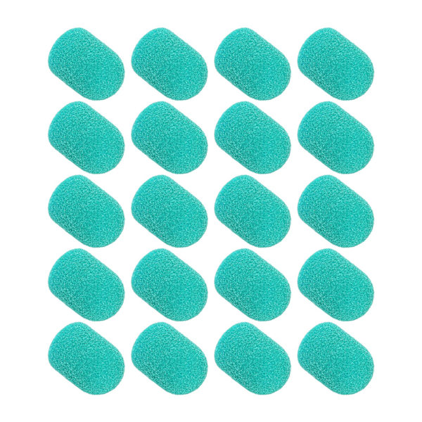 Nagelslipband Borrspets Nail Art Polering Cap Set Tillbehör (10 x 15 mm) Grön