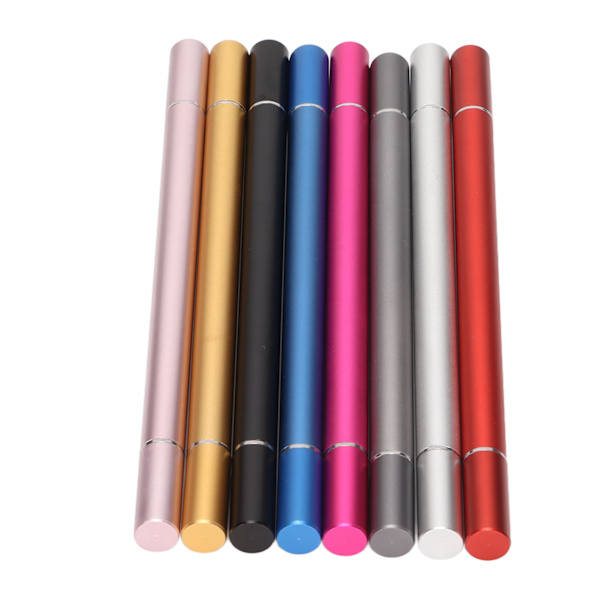 8 st pennor med 2 funktioner, elegant, kompakt, lätt, stabil, känslig touchpenna för iPhone, för IOS-surfplatta