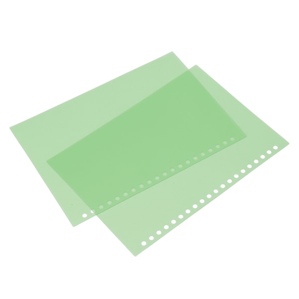50 st arkpapper bindande omslag matt A5 20 hål PP plast för presentation grön