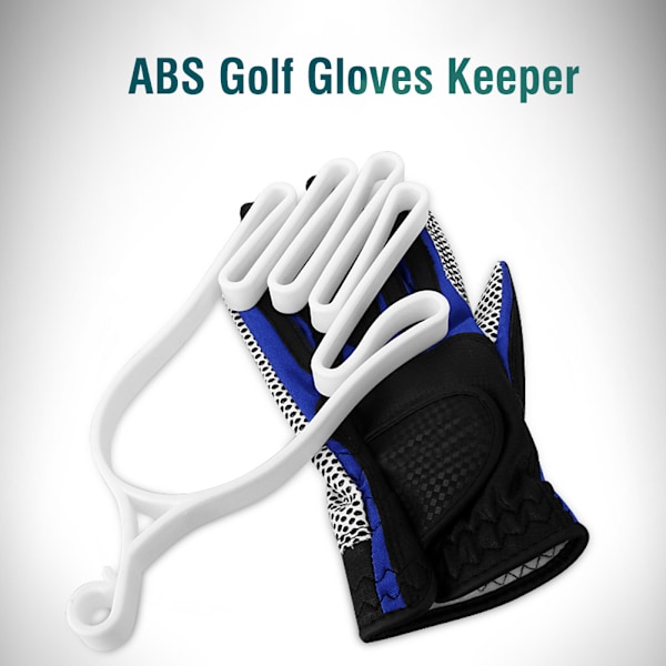2 stk Multipurpose plastik golfhandsker Keeper Support båre tilbehør (hvid lyserød)