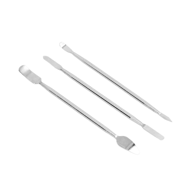 3st Metall Spudger 2 Ändar Reparationsöppningsverktyg Kit Universellt för Mobiltelefon Surfplatta Laptop