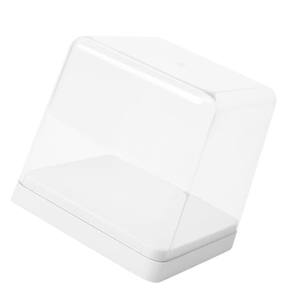Figur Förvaringslåda Transparent Skydd Dammtät Stapelbar Figur Samlingsbox Vit