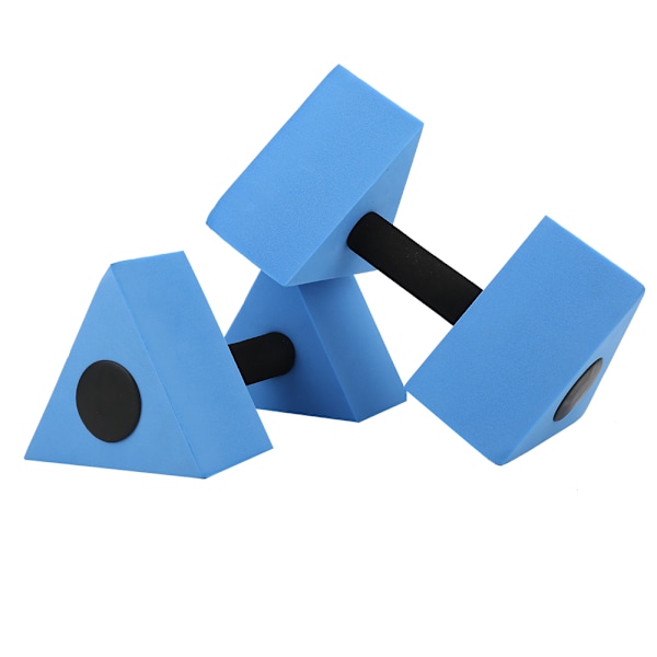 2 STK Triangle Dumbbell EVA Vandvægt vægtstang Børn Svømning Fitness Udstyr Blå