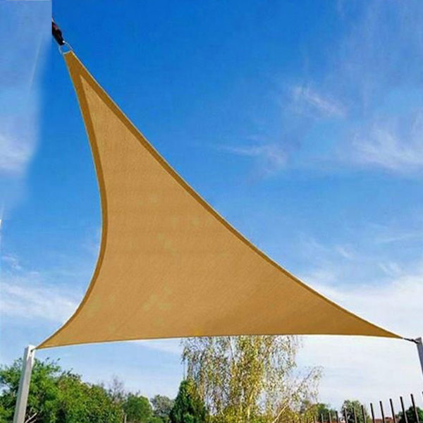 Utomhus solskydd Segel Kapell cover Net Triangelform för uteplats Trädgård 3*3*3M