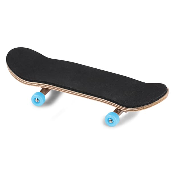 1 st lönn trälegering fingerboard finger skateboard med låda minska tryck presenter ljusblå