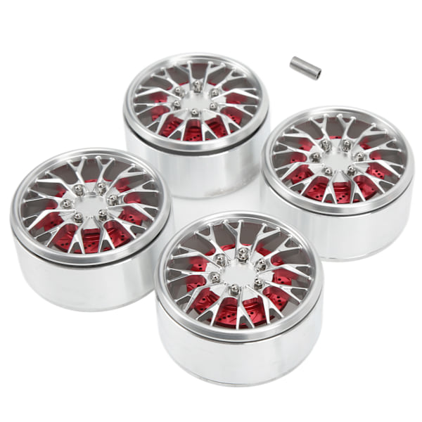 2.2 Inch Beadlock Wheel Rims Hub RC Aluminum Alloy Beadlock Wheel Hubs for TraxxasSilver