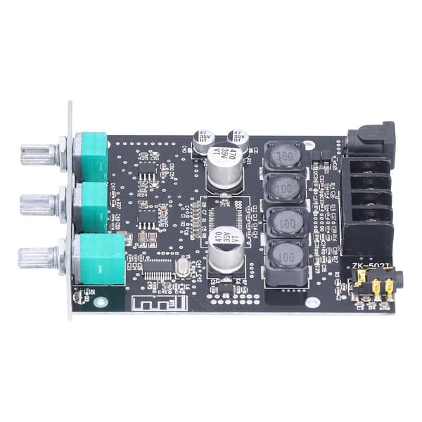 Förstärkarkort 50W+50W Ljud Stereo Modul Bas Diskant Kontroll Bluetooth AUX Ingång Set Kit