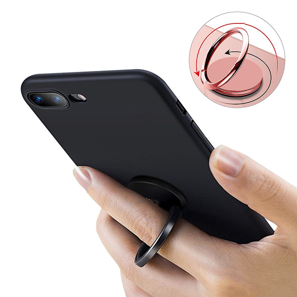 Mobiltelefon Ringhållare Stativ 360 Graders Rotation Finger Ringhållare Magnetisk Bilfäste Stativ