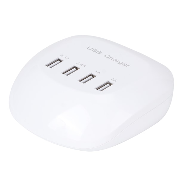 Hemmakontor 4-portars USB laddare Desktop Universal Intelligent Mobiltelefonladdare 2.4A 100-240VEU-kontakt