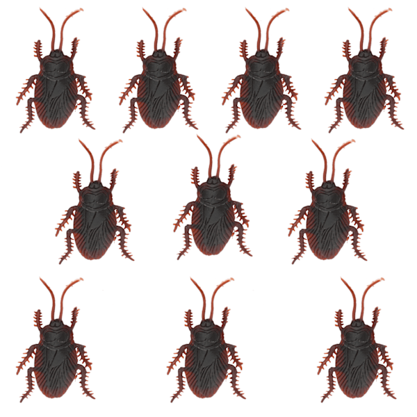 10 st Cockroaches Modell Prank Props Simulering Falska Cockroaches Modell Tricky ToyCockroaches Modell