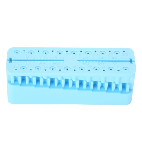 Dental Endo Block Files Måleværktøjer Endodontic Ruler Test Board (Himmelblå)
