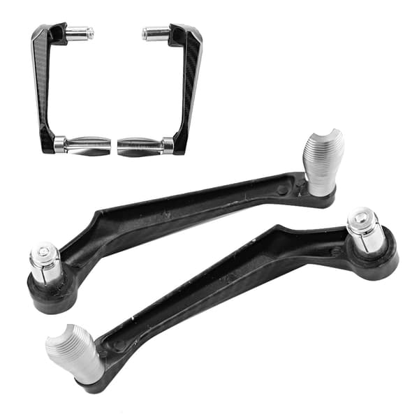 7/8 tums universal bromsskydd för motorcykelstyre i aluminiumlegering (silver)
