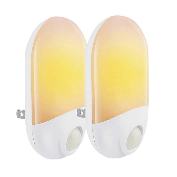LED Natlampe, Plug and Play Automatisk Væg Natlampe med Skumringssensor, Børnenatlampe, Varm Hvid_SZXM