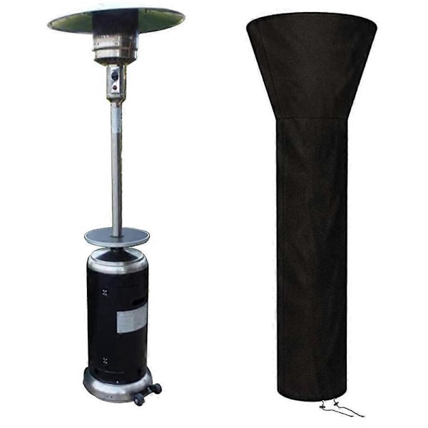 1 styck (svart, ca 226*85*48cm) Värmelampsskydd för uteplats, Vattentätt skydd för utomhusvärmare
