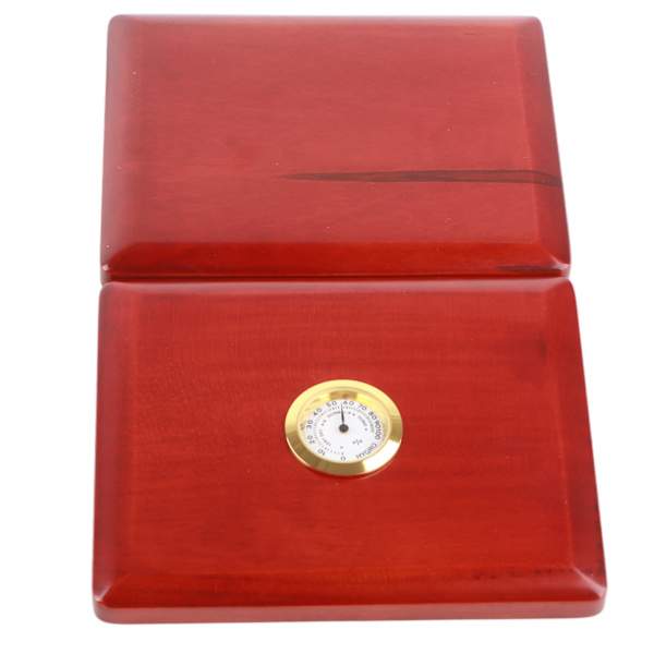 Saxofon Klarinet Reed Case Solid Wood 5-Reeds Holder Opbevaringsboks med Hygrometer