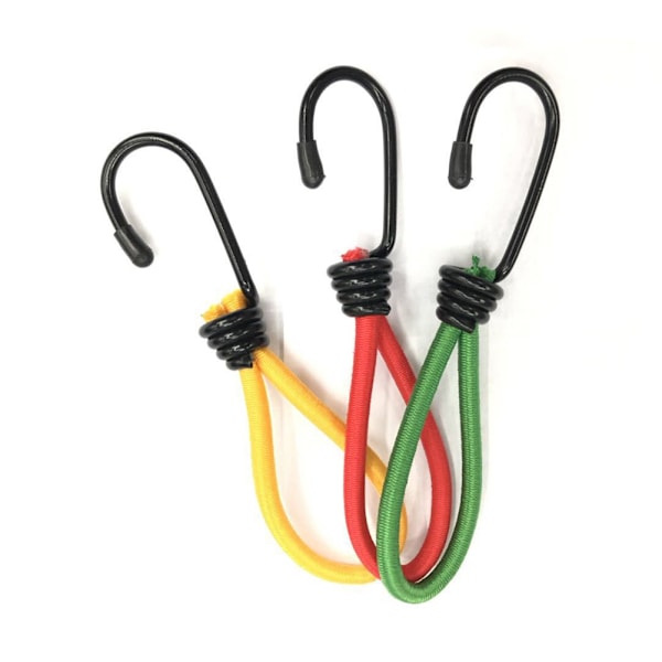 Telt Bungee Cord Camping Elastisk Reb Spænde med Krog Udendørs Fast Bindestrop Camping Tilbehør 15cm