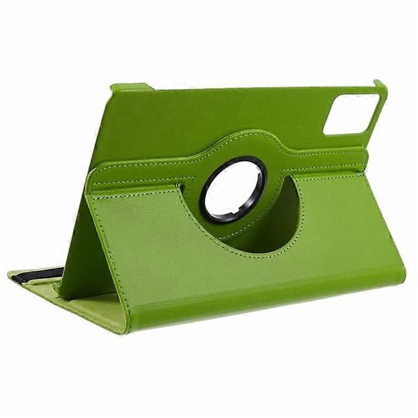 Compatible with Lenovo Tab M11 / Xiaoxin Pad 11 2024 Leather Case Rotating Stand Tablet Case Green