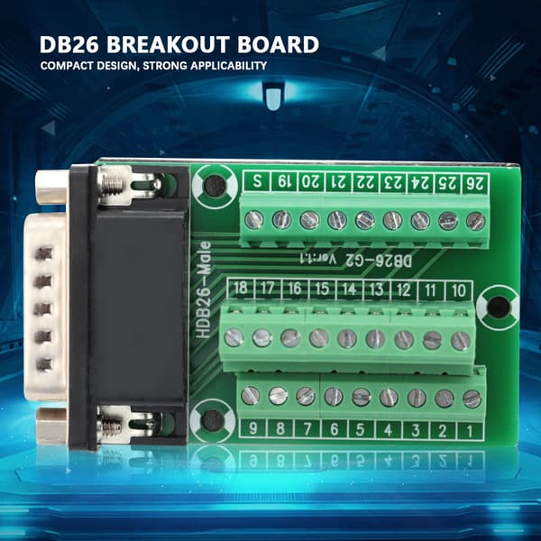 DB26 DB26-G2-01 Han Adapter til PCB Terminal Signaler Modul Breakout Board Konnektor