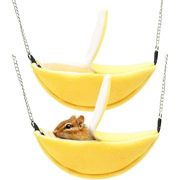 Myk Hengekøyehus Bur Nest for Små Kjæledyr - Perfekt for Hamster, Marsvin, Rotter, Chinchilla, Pinnsvin og Fugler
