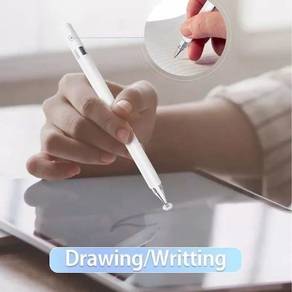 Stylus Digital Pen Universal 3 i 1 Høy følsomhet Passiv Diskspiss Kapasitiv Pen for Berøringsskjerm