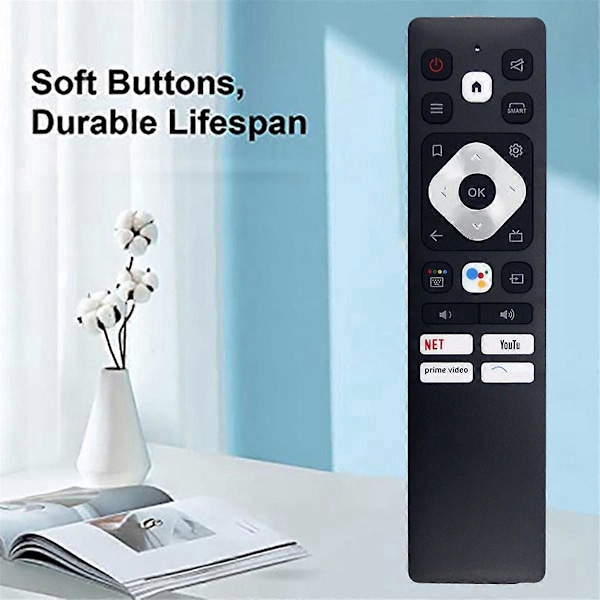 Erstatningsfjernkontroll for TV med stemmestyring for Smart TV-fjernkontroll