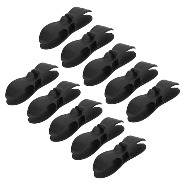 10 stk ledningsorganisator for husholdningsapparater, frityrkoker, trykkoker, brødrister, svart