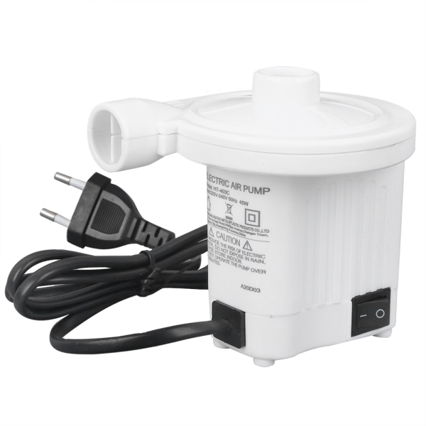 HT-403C AC elektrisk luftpumpe for oppblåsbar kajakk utendørs akvatikk 220-240V