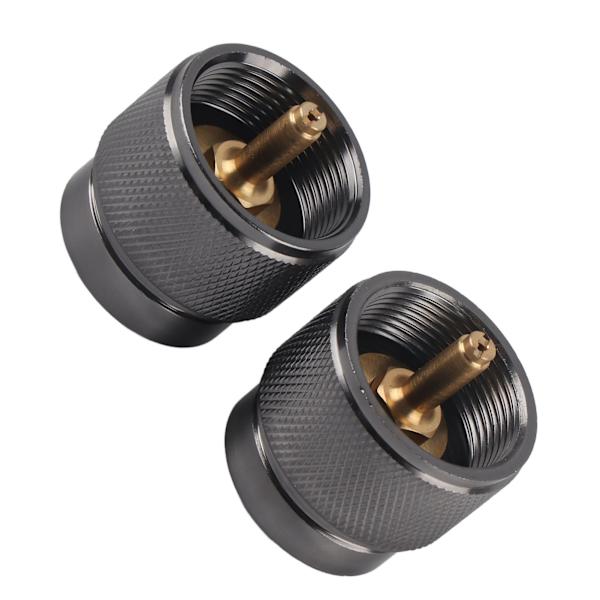 2 st kassettgasbehållare omvandlare kontakt cylinderadapter för utomhuscamping picknick