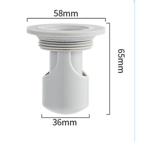 Harmaa pieni 65 mm hajunpitävä lattiakaivon ydinviemärisulku
