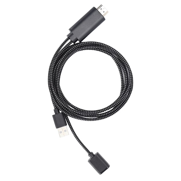HD TV-kabel USB till HD Multimedia Interface-omvandlarkabel för Android / IOS-system Svart