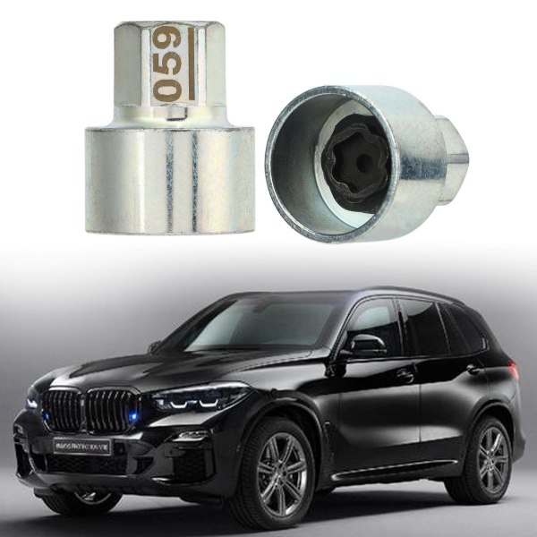 Hjullåsnyckel Anti-stöld Lugnut Socket Ersättning för 1 3 5 6 7 Series X1 X2 X3 X4 X5 X6 Z4 059