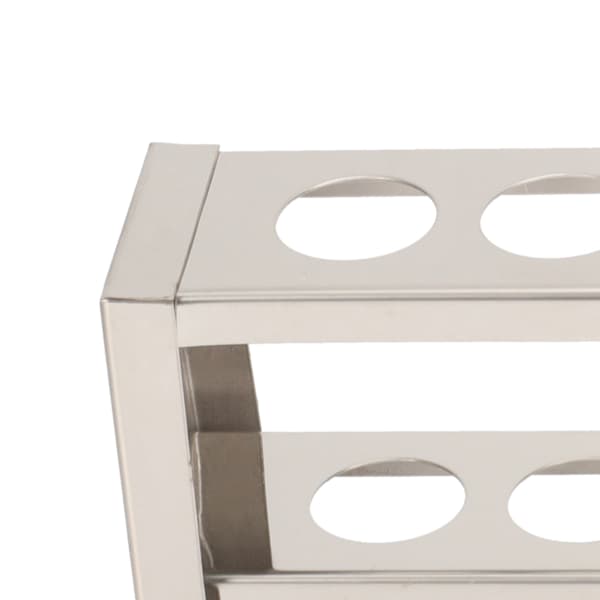 12 huller rustfrit stål kolorimetrisk rørholder rack centrifugeringsglas stand