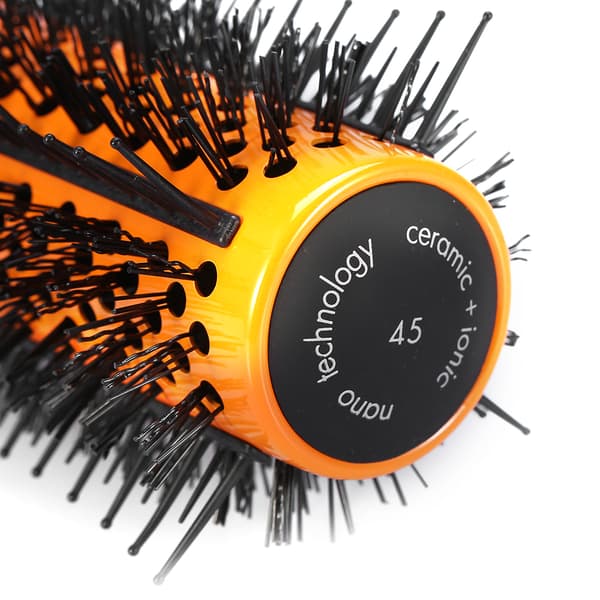 Rund hårbørste til kvinder, salonbørste, hårbørste til salonstyling, krøllekam (45 mm)