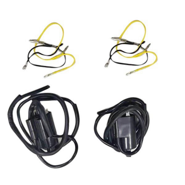 2 pcs Ignition Coil Motorcycle Ignition Coil for Suzuki GSF400 GSF600 GSF1200 Bandit Svart