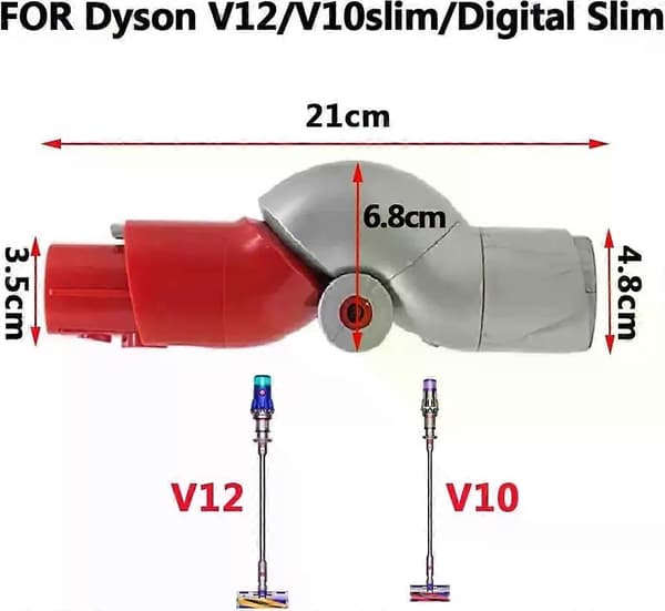 Dyson-adapter för V12/V10Slim/Digital Slim dammsugare, böjelement, snabbkoppling