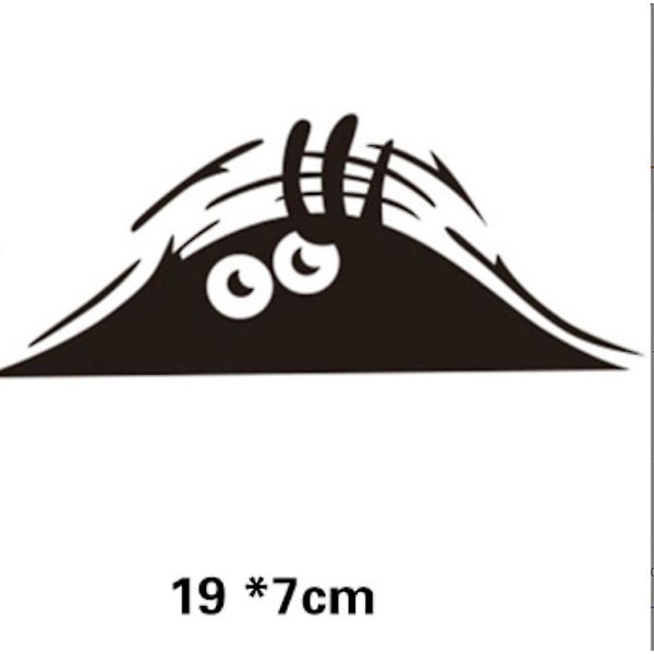 3D Sarjakuva Hauska Kurkistava Hirviö Vinyyli Autotarra Decal Emblem Badge