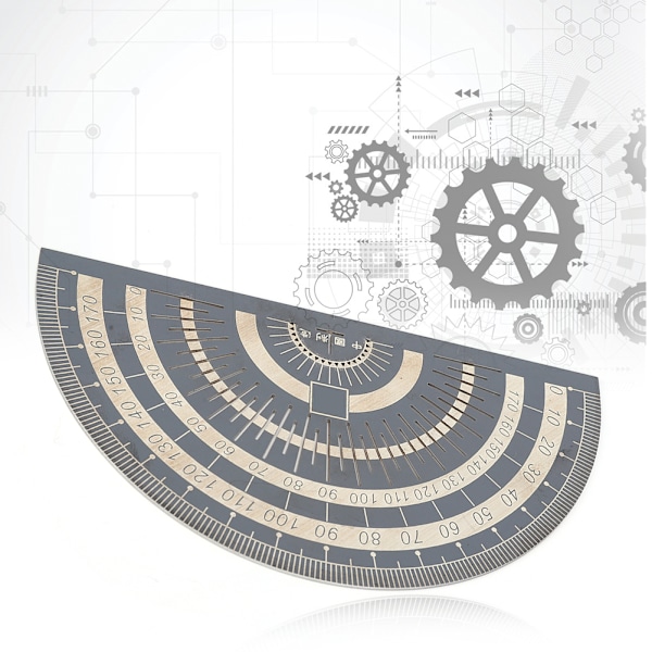 Vinkelmåler i sort rustfrit stål til træbearbejdning