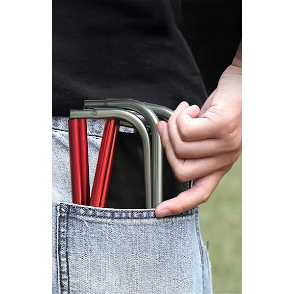 Sammenklappelig Cloud Camping Skammel - Mini Foldbar Udendørs Stol - Bærbar Stol - Letvægt - til Fiskeri, Camping, Rejser, Vandring, Strand, Grill (Small)