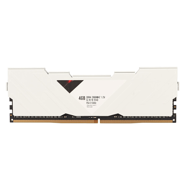 4 Gt DDR4 RAM 2666 MHz 21300 Kaistanleveys Lämmönpoisto Plug and Play Kannettava Muisti Pöytätietokoneelle Valkoinen
