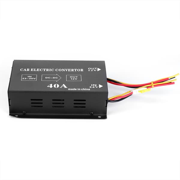 Bil Lastebil 40A 480W DC 24V til 12V Strømomformer Elektrisk Spenningsreduserende Nedtrappingstransformator