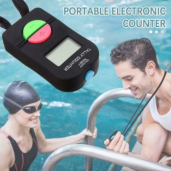 2-Pack Digital Håndtæller Elektronisk Clicker med Display