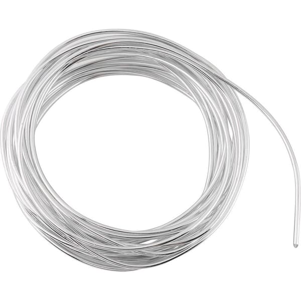 2 mm sølv aluminiumstråd til DIY smykkefremstilling - 5 meter rulle - Håndværkstilbehør