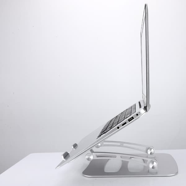 Halkfritt laptopställ i aluminiumlegering, justerbart för 11-17 tums bärbara datorer