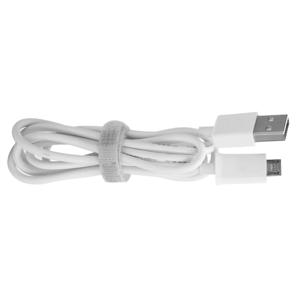 2 stk 1M telefonladekabel Micro USB hurtigladerkabel PVC datakabel for AndroidWhite