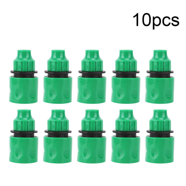 10 STK plastik havevandingsfitting 3/8" vandslangehanestik Hurtigforbindelse