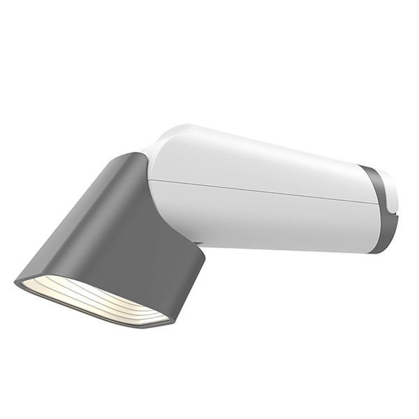 LED-lukuvalo ABS USB 90 astetta taitettava 4000K 3 vaihdetta himmennettävä silmäsuojaus työpöydän yöpöytälamppu makuuhuoneeseen opiskelutilaan asuntolaan toimistoon harmaa